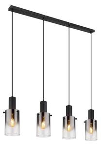 Globo 15907-4H - Lustr na lanku FLORENTINA 4xE27/40W/230V černá