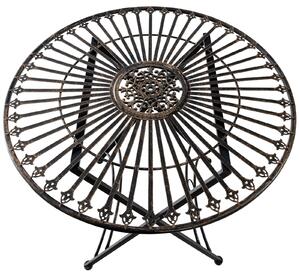 Zahradní stolek Hoscar - vintage styl | bronzový