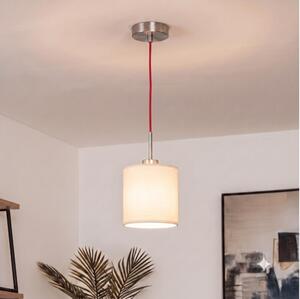 Brilagi - LED Lustr na lanku NUBILA 1xE27/60W/230V pr. 14 cm červená/krémová