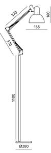 Brilagi - Flexibilní stojací lampa TASKER 1xE27/60W/230V 184 cm béžová