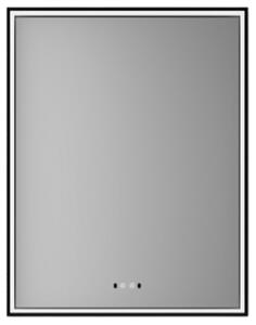 Nemlžící koupelnové zrcadlo s LED osvětlením 90x70 cm KZ4