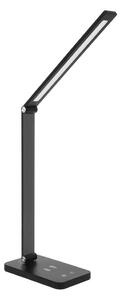 Brilagi -LED Stm dotyk stol lampa s bezdr nab QI LED/7W/5V 3000/4000/6000K černá