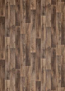 Breno PVC MAXIMA PLUS Hunter Oak S44 – tmavé dřevo, šíře 300 cm