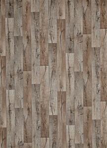 Breno PVC MAXIMA PLUS Hunter Oak S39 – tmavé dřevo, šíře 300 cm