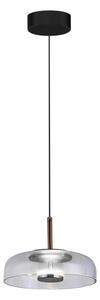 LED Lustr na lanku VETRO LED/6W/230V pr. 23 cm šedá/černá