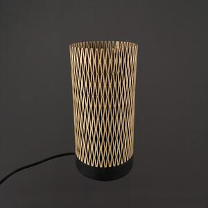 AMADEA Dřevěná stolní lampička, masivní dřevo, rozměr 21x10 cm, český výrobek