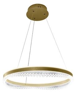 LED Lustr na lanku LED/52W/230V pr. 60 cm zlatá