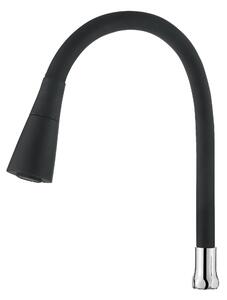 Invena Invena, 2-funkční elastická výlevka pro dřezové baterie, černá-chrom, INV-SC-B1-1Z1-L