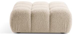 Béžová modulární podnožka z textilie bouclé Bellis – Micadoni Home