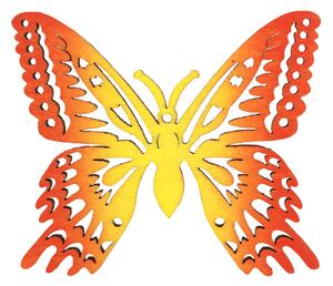 AMADEA Dřevěná ozdoba barevná motýl 6 cm