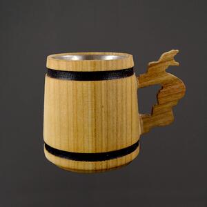 AMADEA Dřevěný korbel mini na párátka, masivní dřevo, 8 x 6 cm