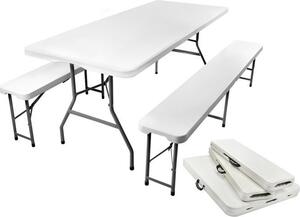 Gardlov 3257 Pivní set plastový skládací 180 cm bílá