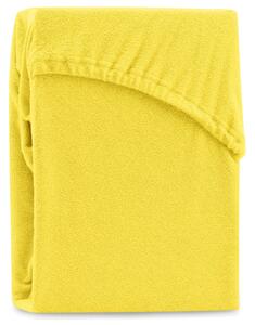 AmeliaHome Bavlněné prostěradlo elastické, 180x200 cm, Ruby Barva: Žlutá