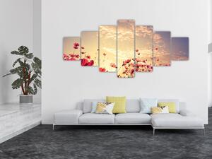 Obraz - Louka s květinami (210x100 cm)