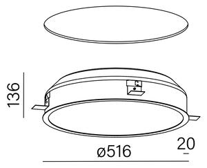 Výprodej Aquaform designová vestavná svítidla Maxi Ring LED