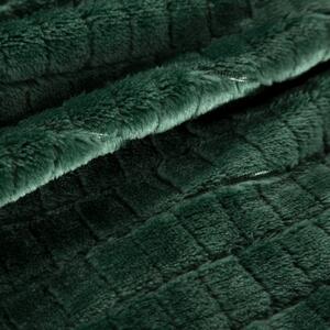 Deka z mikrovlákna s 3D efektem Cindy2 tmavě zelená