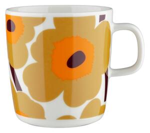 Marimekko Hrnek Oiva Unikko 0,4l, béžovo-oranžový