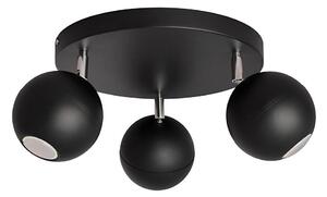 LED Bodové svítidlo MIDWAY 3xGU10/4,8W/230V černá