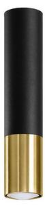Sollux SL.0951 - Bodové svítidlo LOOPEZ 1xGU10/10W/230V černá/zlatá