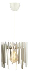 Lustr na lanku 1xE27/60W/230V bílá pr. 23 cm