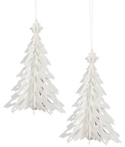 COOEE Design Set papírových stromečků Pinetree - Natural CED478
