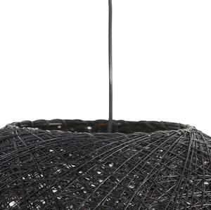 Venkovská závěsná lampa černá 60 cm - Corda