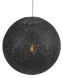 Venkovská závěsná lampa černá 60 cm - Corda