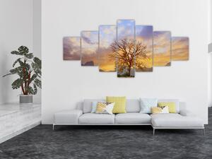 Obraz - Krajina se Slunečnicemi (210x100 cm)