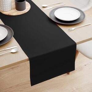 Goldea běhoun na stůl 100% bavlněné plátno - černý 35x120 cm