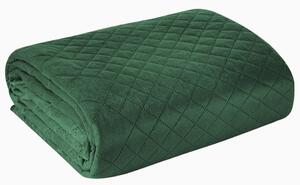 Sametový přehoz na postel Luiz3 tmavě zelený new