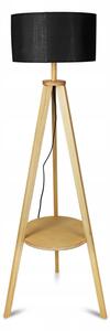 Stojací lampa 1xE27/40W/230V černá