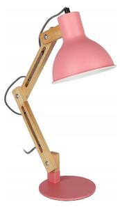 Stolní lampa 1xE27/40W/230V růžová