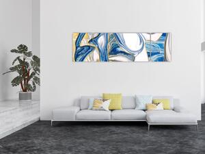 Obraz - Vlny z mramoru (170x50 cm)