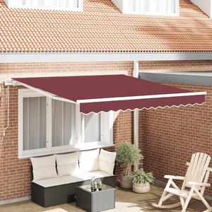 Automatická zatahovací markýza burgundská 300 x 250 cm 3214970