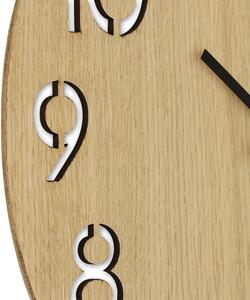 Dřevěné designové hodiny světle hnědé PRIM Authentic Veneer - B