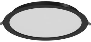 Mexen LDRR, LED stropní svítidlo na zapuštění, průměr 12 cm 30 cm, 24W, neutrální - 4000K, 1920 lm, černá - L210-030-2440-70