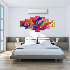Obraz - Barevná abstrakce (210x100 cm)