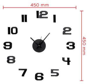 MPM Černé nalepovací nástěnné hodiny MPM E01.4171.90