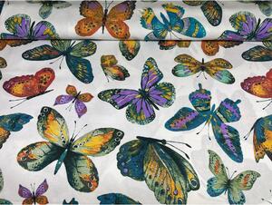 Dekorační látka Motýli, š. 140 cm