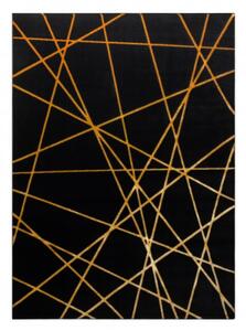 Koberec GLOSS 406C 86 glamour art - černý / zlatý