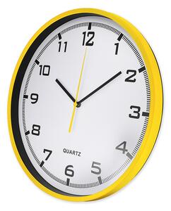Designové plastové hodiny Endy - žluté