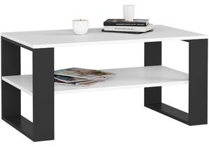 Ak furniture Konferenční stolek DOMI II bílý/černý