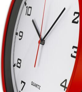 Designové plastové hodiny Endy - červené