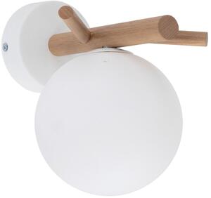 TK Lighting Sheron nástěnné svítidlo 1x6 W bílá-dřevo 5307
