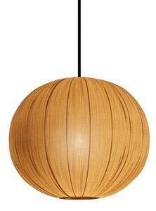 Designový kulatý závěsný lustr Mistia se zlatým stínítkem 45 cm