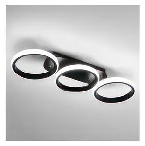 LED Stmívatelné stropní svítidlo LED/30W/230V 3000-6500K černá Wi-Fi Tuya + DO