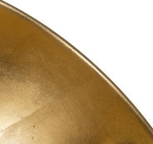 Stojací lampa černá se zlatem 35 cm nastavitelná - Magnax
