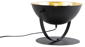 Průmyslová stolní lampa černá se zlatem nastavitelná 39,2 cm - Magnax