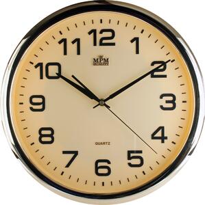 MPM Zlaté kulaté nástěnné hodiny MPM E01.2450 (MPM Zlaté kulaté nástěnné hodiny MPM E01.2450)