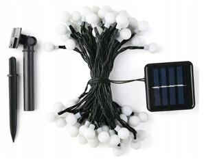 LED Solární dekorační řetěz 30xLED/8 funkcí 500 mAh 6,5 m IP67 teplá bílá
